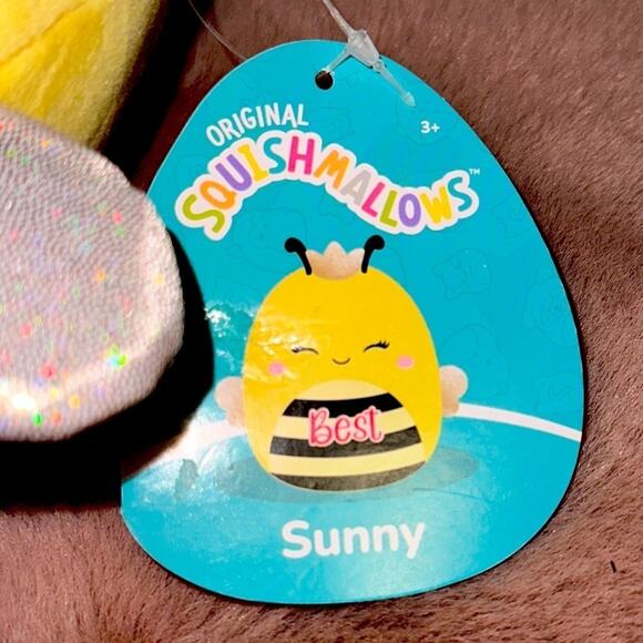 Squishmallows Sunny The Best Bee Stuffed Plushies 8” - Picture 3 of 4